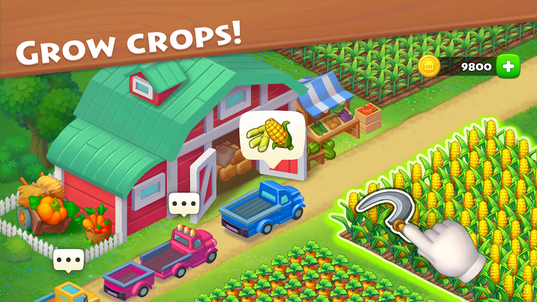 Captura do Township — comboio de produção